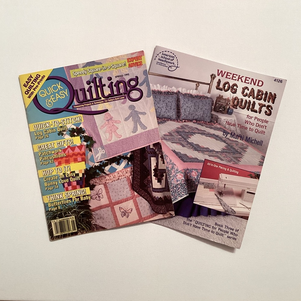 4/$15 🌻 Bundle of 2 Vintage 1992 Quilting Magazines